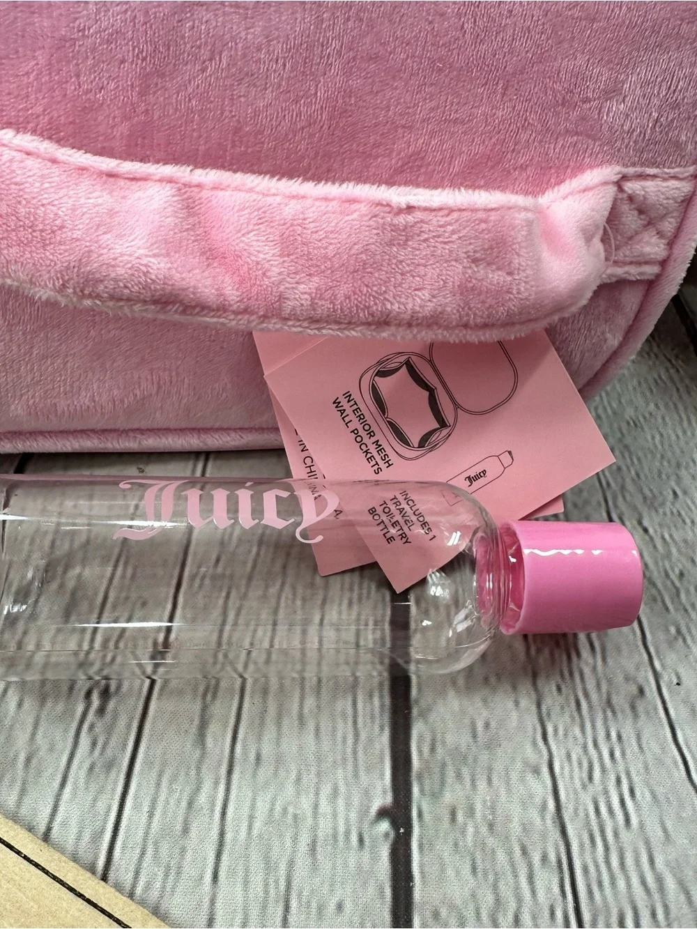NWT Juicy Couture Pink Bow-Front Cosmetic Case coquette feminine y2K bling